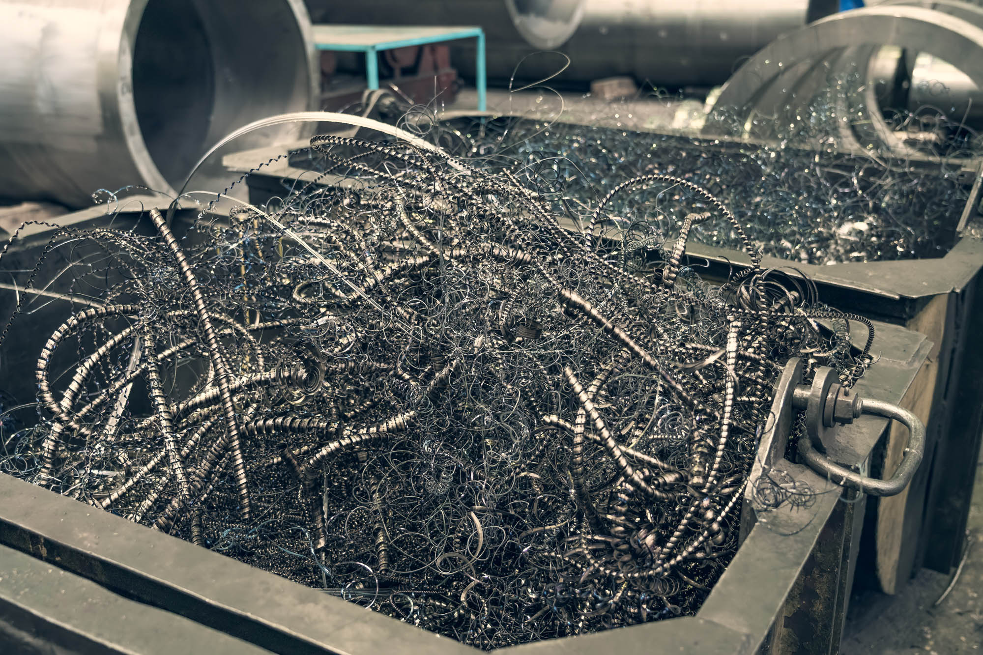 Scrap Metal in a Manufacturing Plant